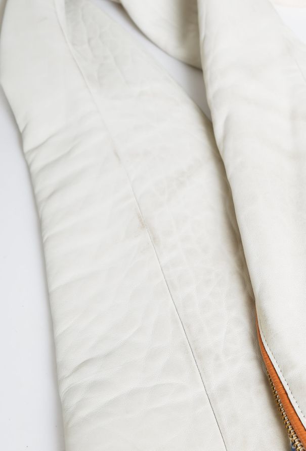 Céline Linen Leather Zip Jacket - 8