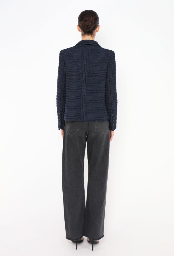 Chanel 2014 Bouclé Notched Jacket - 5