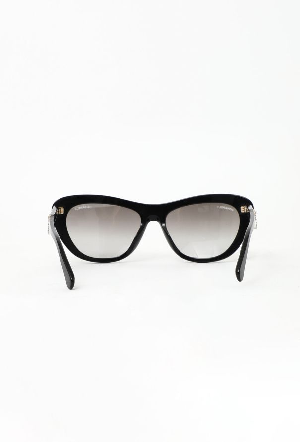 Chanel Embellished 'CC' Butterfly Sunglasses - 4