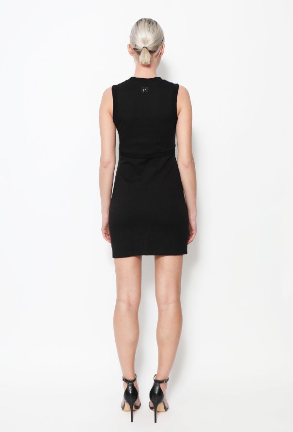 Paco Rabanne Sleeveless Knit Dress Black - 3