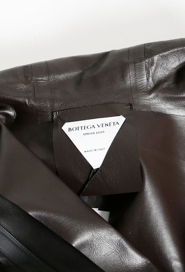 Bottega Veneta S/S 2020 Zip Leather Raincoat - 6