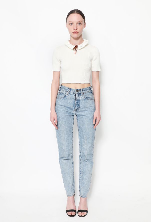 Miu Miu 2019 Crochet Detail Top - 2