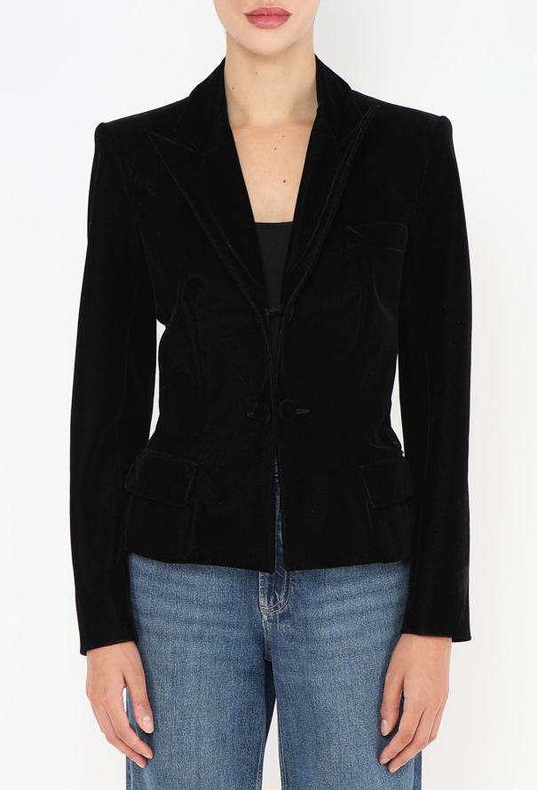 Saint Laurent F/W 2002 Tailored Velvet Blazer - 4