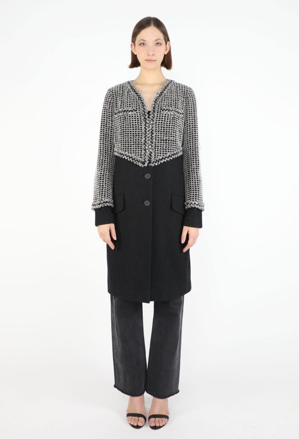 Chanel F/W 2011 Gripoix Tweed Coat - 4