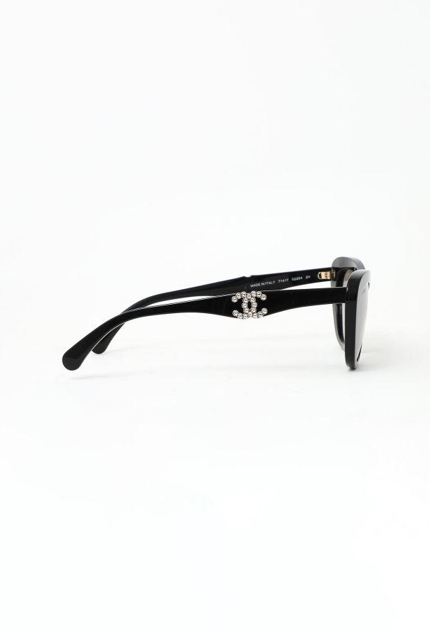 Chanel Embellished 'CC' Butterfly Sunglasses - 3
