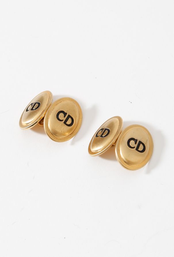 Dior 80s Logo Engraved Cufflinks - 3