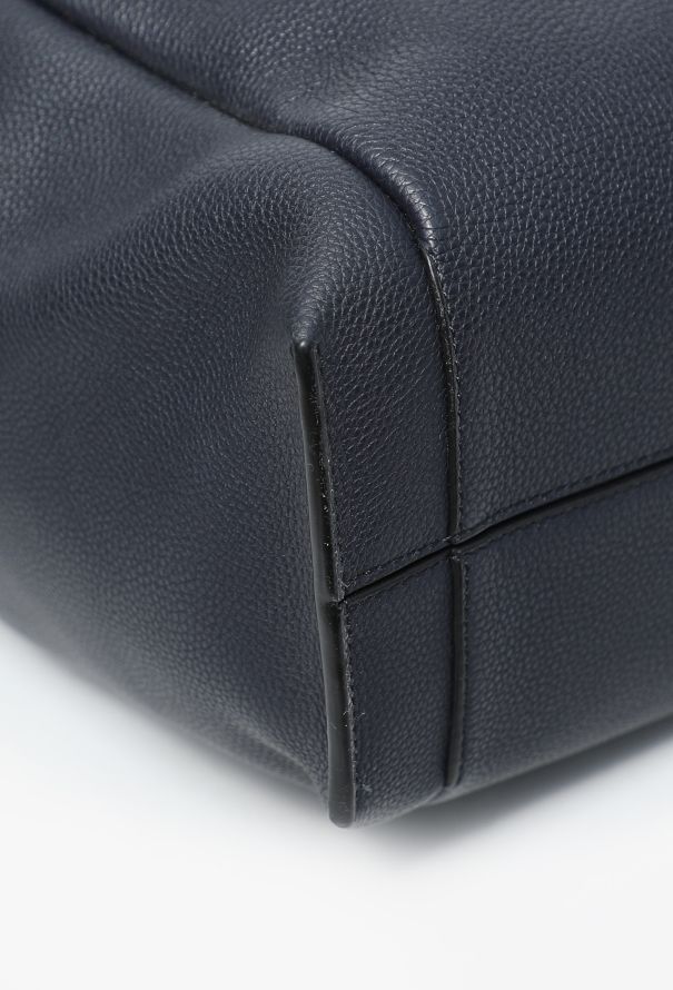 Loewe Flamenco Grained Leather Tote in Deep Navy - 8