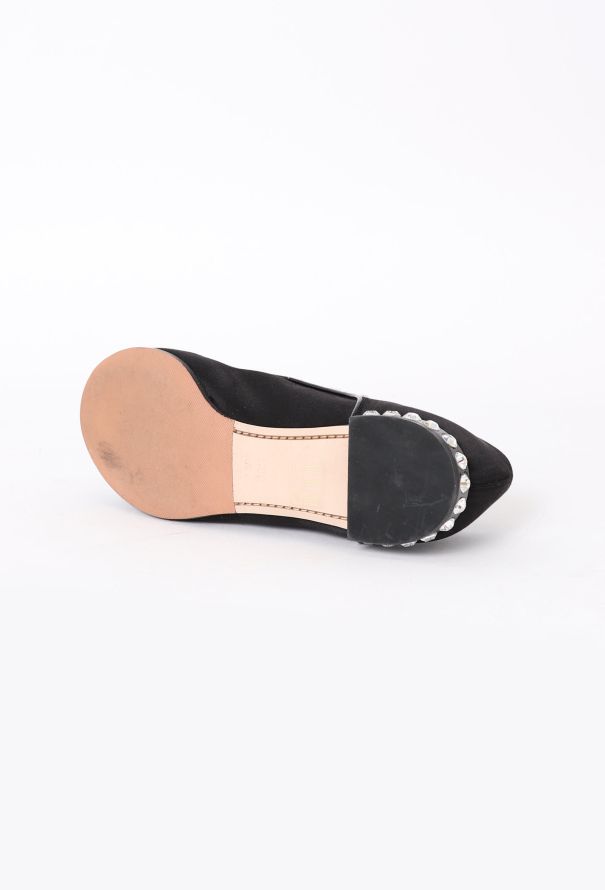 Miu Miu Embellished Satin Derbies - 5