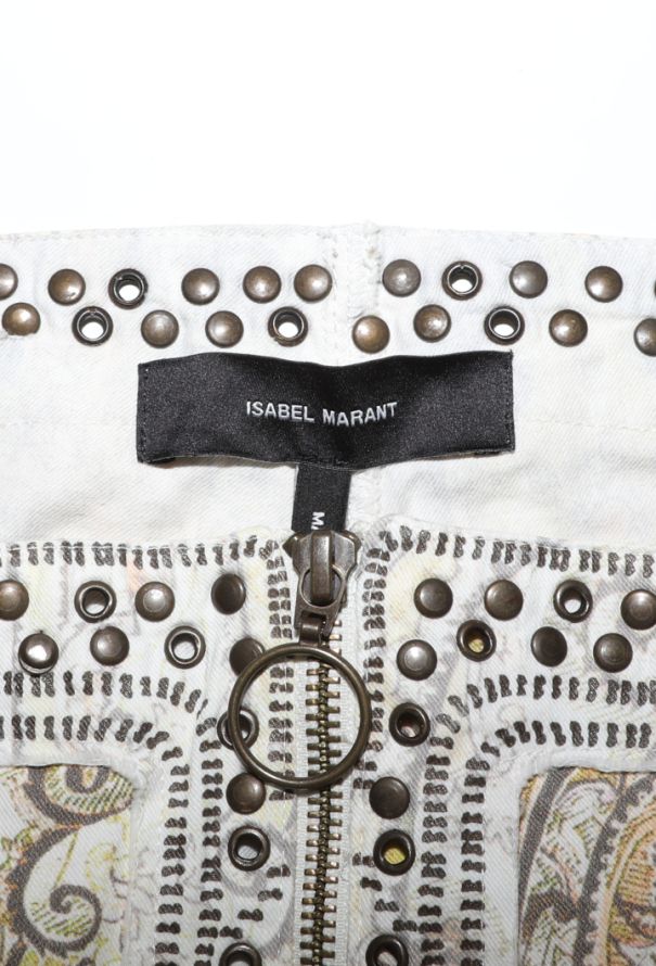 Isabel Marant Jalyne Studded Paisley Pants, S/S 2013 - 8