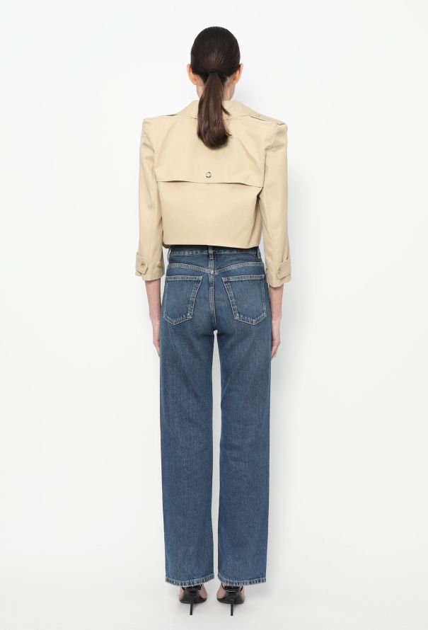 Coperni S/S 2023 Cropped Trench Jacket - 5