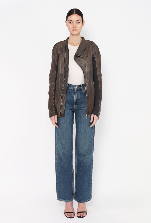 Rick Owens 2005 Leather Biker Jacket - 3
