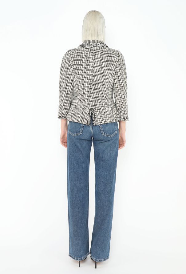 Chanel Haute Couture 2008 Chevron Tweed Jacket - 6