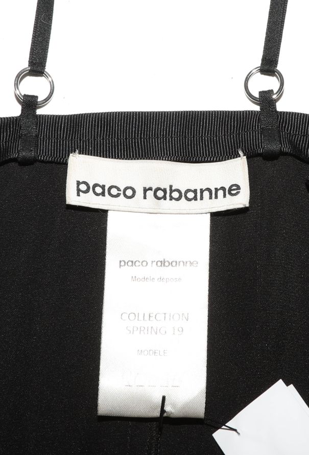 Paco Rabanne 2019 Draped Metallic Mesh Dress - 6