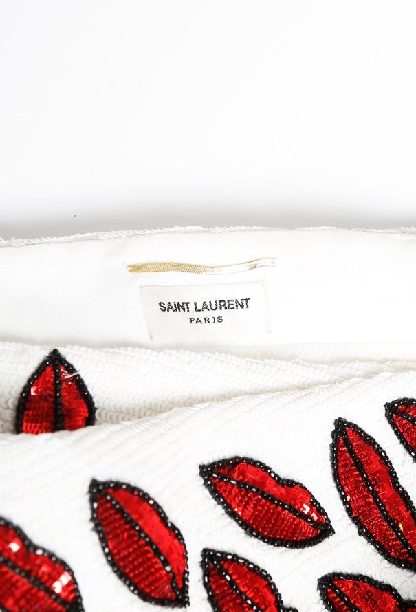 Saint Laurent Iconic S/S 2014 Sequin Lip Top - 9