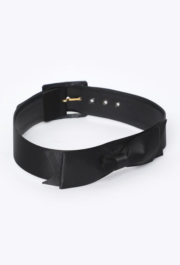 Chanel F/W 1995 Satin Bow Belt - 3