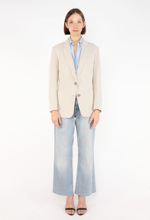 Céline Linen Tailored Blazer, Resort 2014 - 1