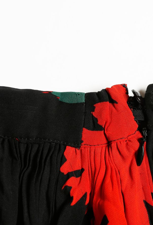 Valentino 80s Floral Pleated Skirt - 5
