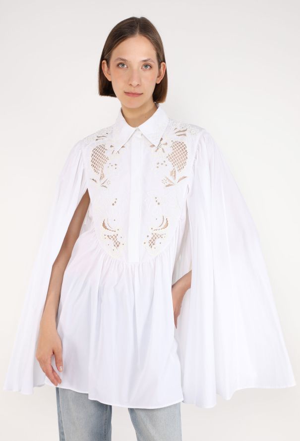 Valentino Embroidered Lace Cotton Tunic, 2022 - 3