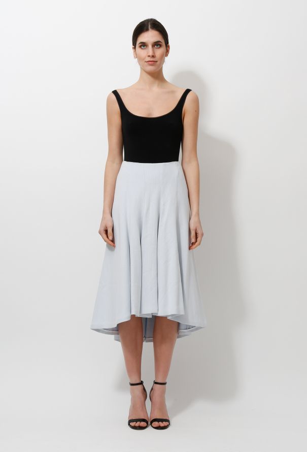 Céline Flared Crêpe Asymmetrical Skirt - 1