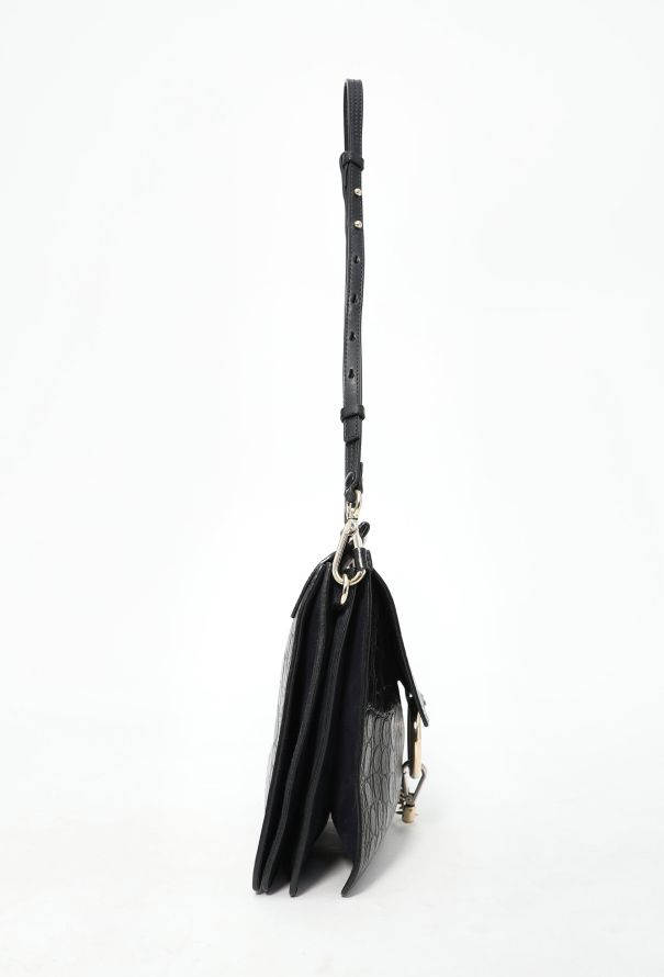 Chloé S/S 2015 Crocodile Embossed Faye Bag - 5