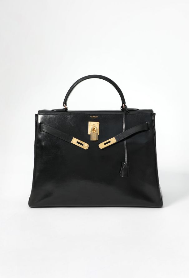 Hermès '60s Black Box Kelly Retourné 35 - 2