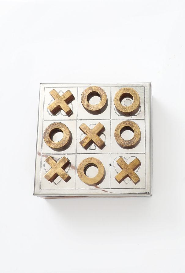 Vintage Objects & Decor Cedar Tic-Tac-Toe Set - 2
