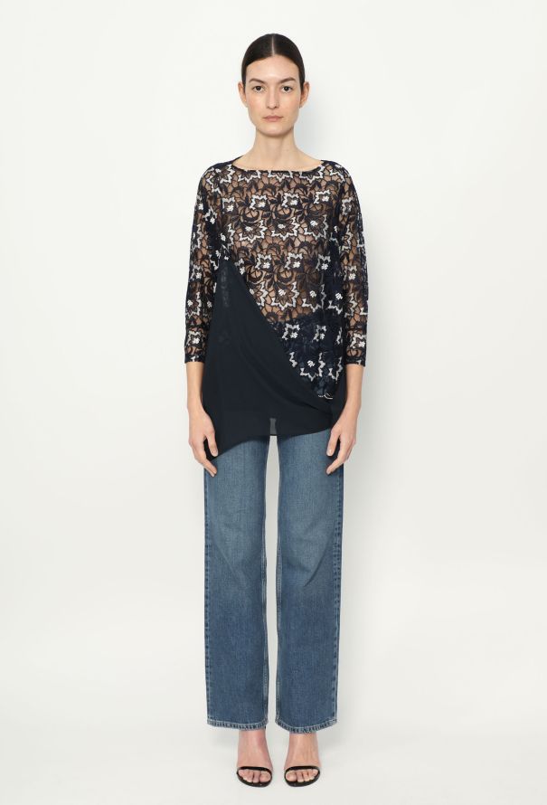 Junya Watanabe S/S 2012 Draped Lace Tunic - 4