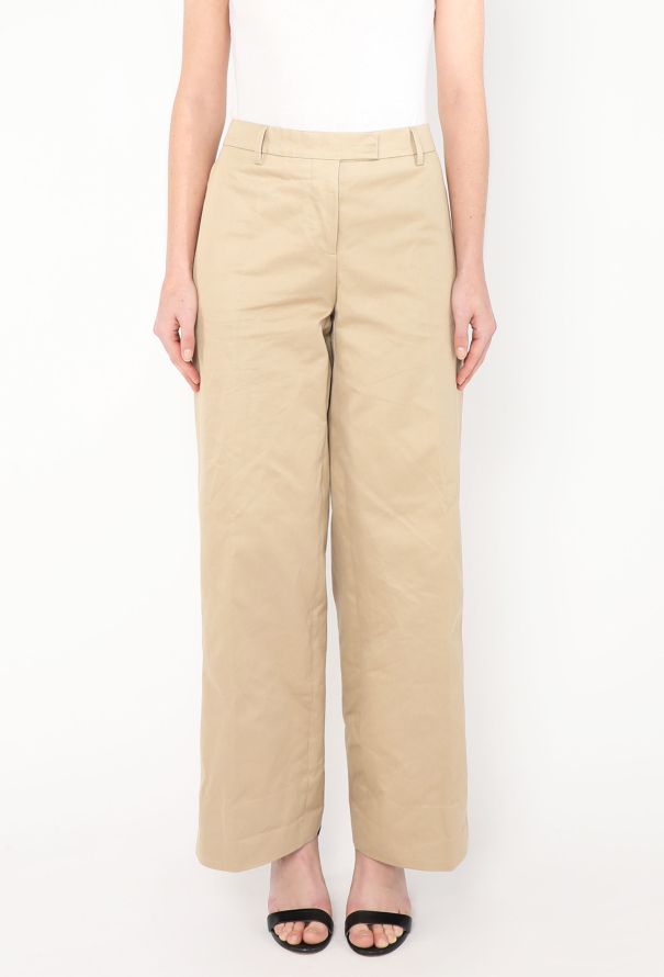 Miu Miu 2021 Gabardine Logo Trousers - 3