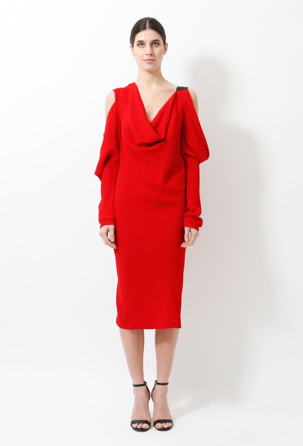 Céline Draped Cut-Out Dress - 2