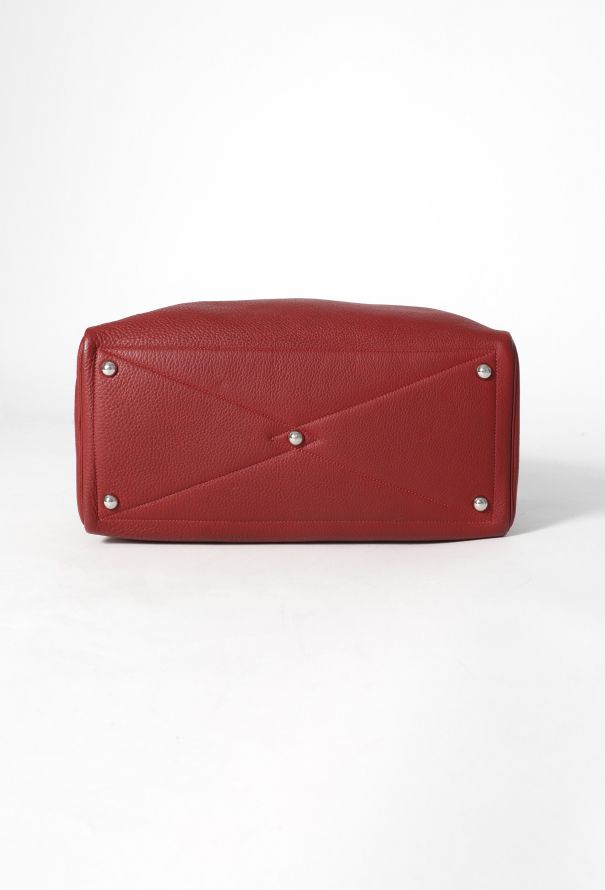 Hermès Red Clemence Victoria 40 - 6