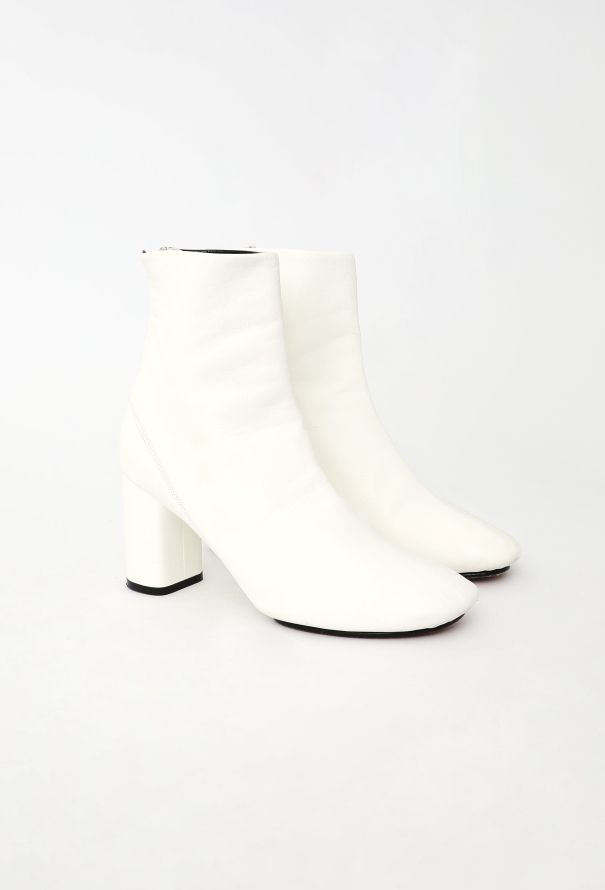 Céline Leather Ankle Boots - 2