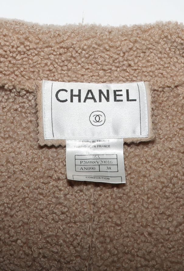 Chanel COLLECTOR F/W 2005 Embellished Shearling Coat - 8