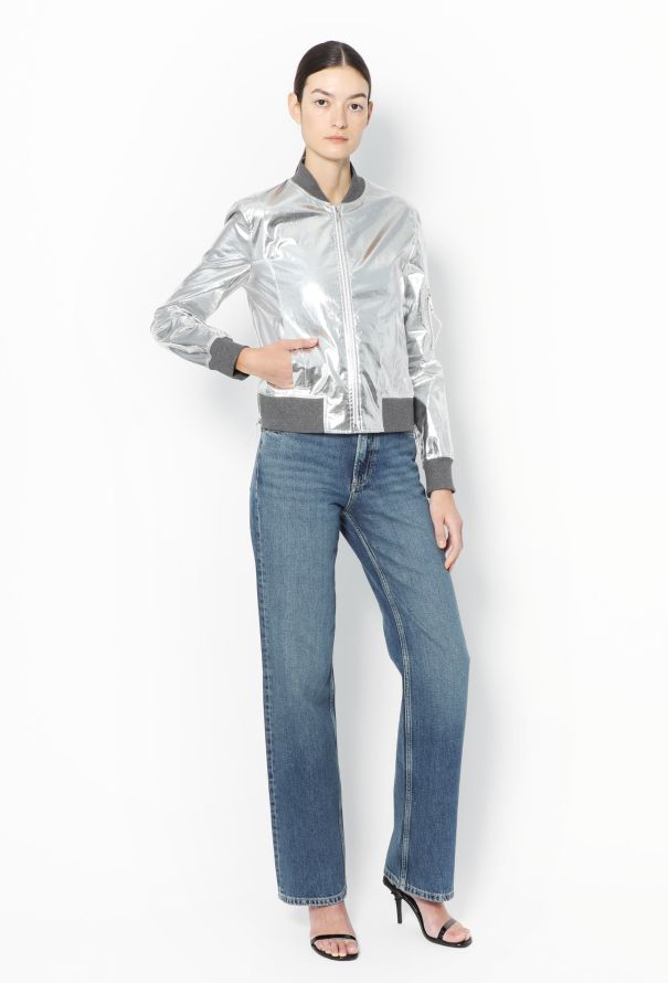 Paco Rabanne 2018 Metallic Bomber Jacket - 5