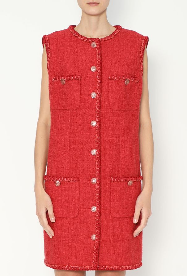 Chanel 2022 Tweed Braided Trim Dress - 2