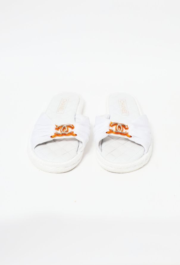 Chanel 2021 Quilted 'CC' Slides - 3