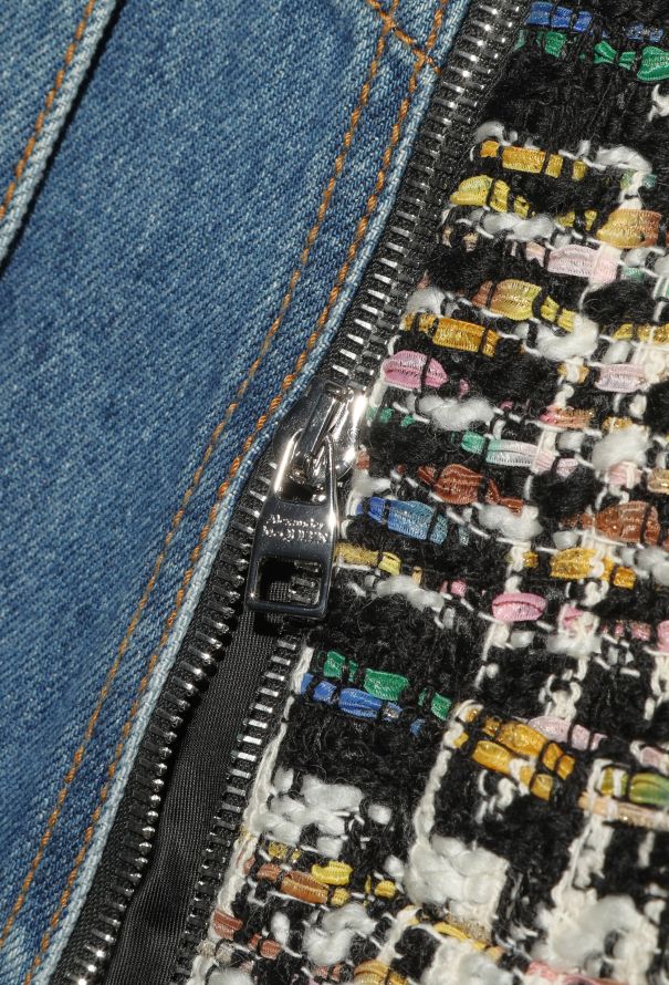 Alexander McQueen 2023 Denim Tweed Jacket - 8