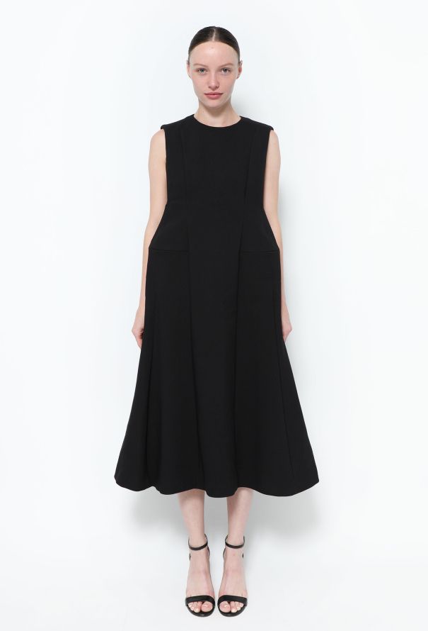 Balenciaga 2016 Flared Twill Dress - 1