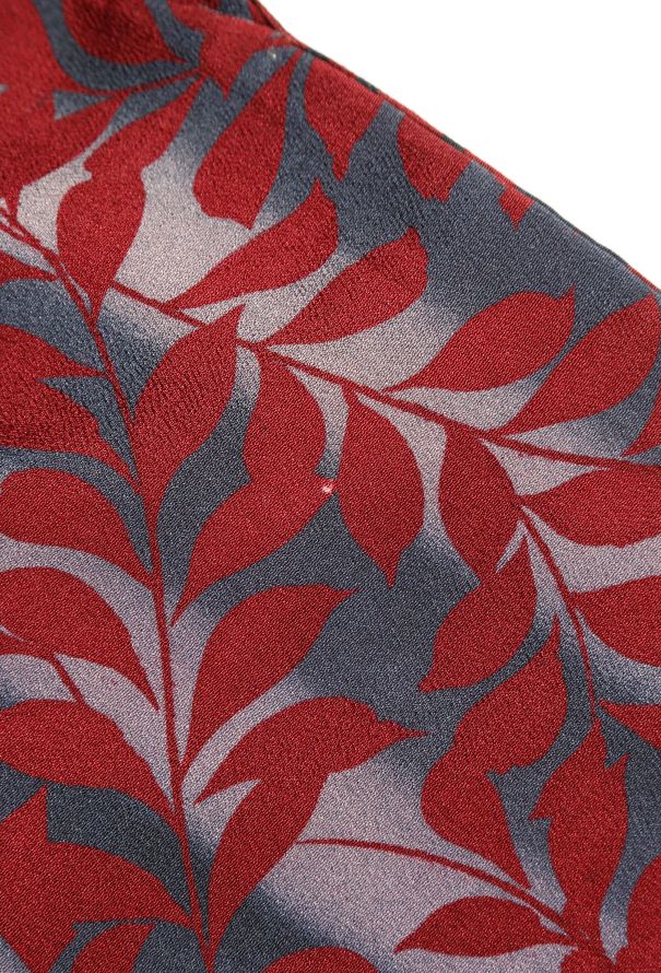 World Treasures Authentic Ombré Leaf Print Kimono - 8