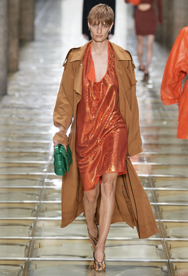 Bottega Veneta Mirror Sequin Halter Dress, S/S 2020 - 2
