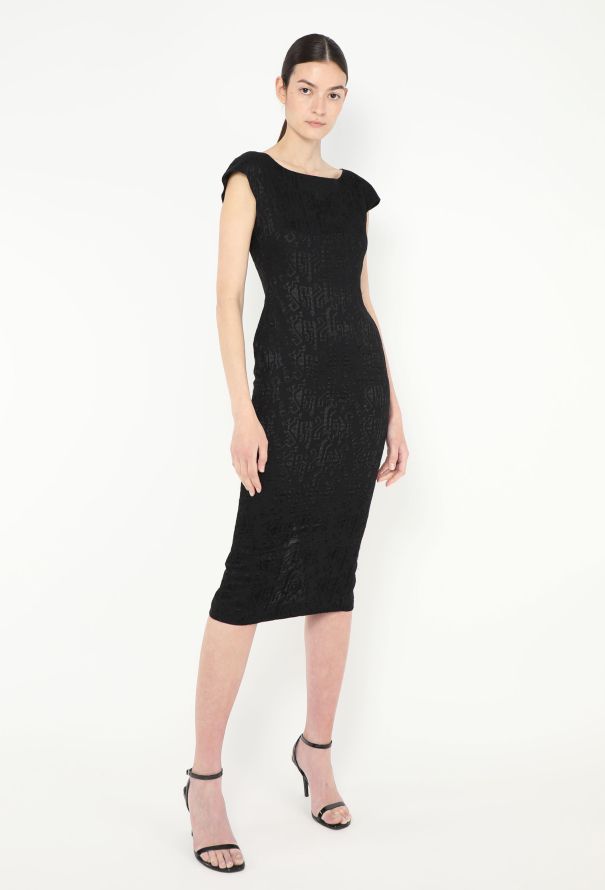 Alaïa S/S 1986 Jacquard Bodycon Dress - 4