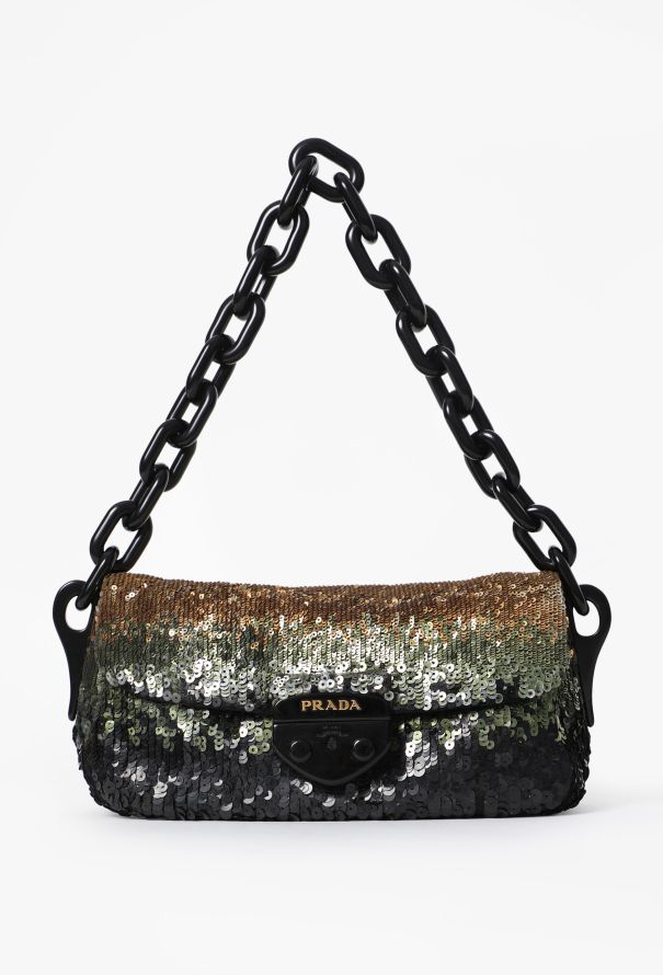 Prada Small Sequin Dégradé Shoulder Bag - 1