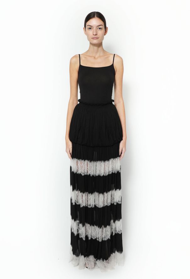 Alaïa F/W 2006 Tiered Lace Maxi Skirt - 1