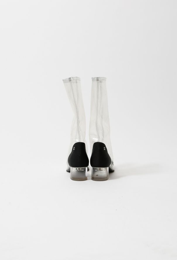 Chanel S/S 2018 Transparent Boots - 8