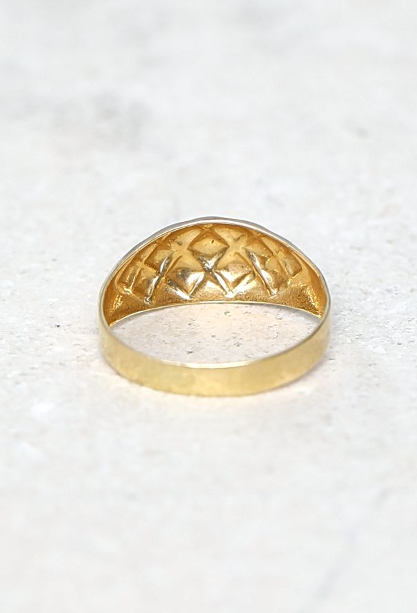 Vintage Fine Jewelry 18k Gold, Diamond & Ruby Band Ring Set - 9