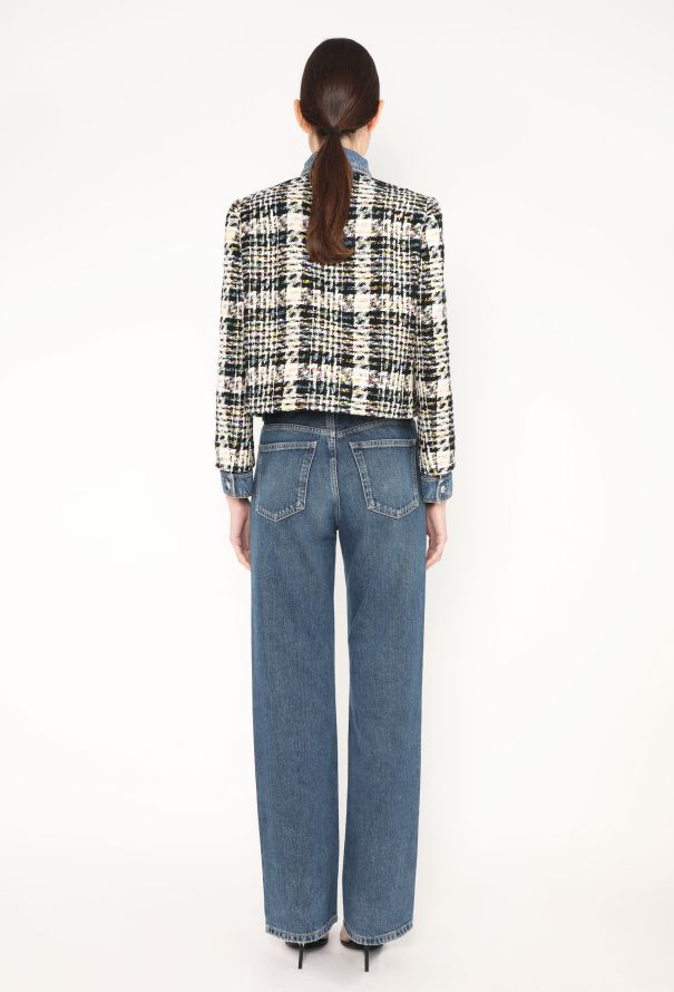 Alexander McQueen 2023 Denim Tweed Jacket - 6