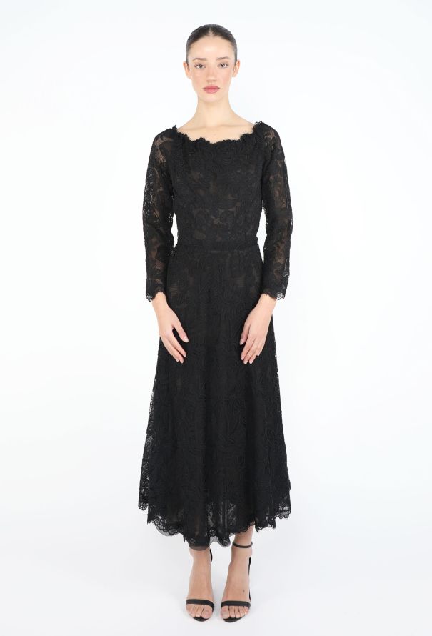 Saint Laurent Haute Couture 1999 Raschel Lace Dress - 2