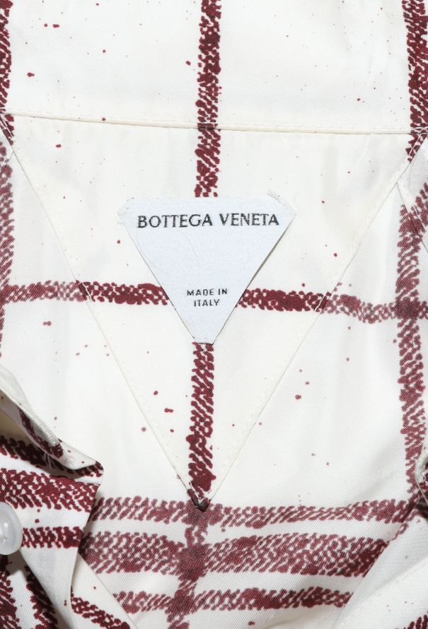 Bottega Veneta 2023 Plaid Silk Shirt - 6