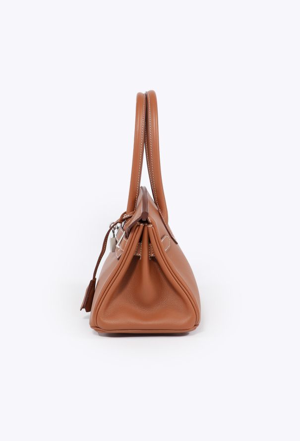 Hermès Exceptional Gold Evercolor Shoulder Birkin 29 - 7