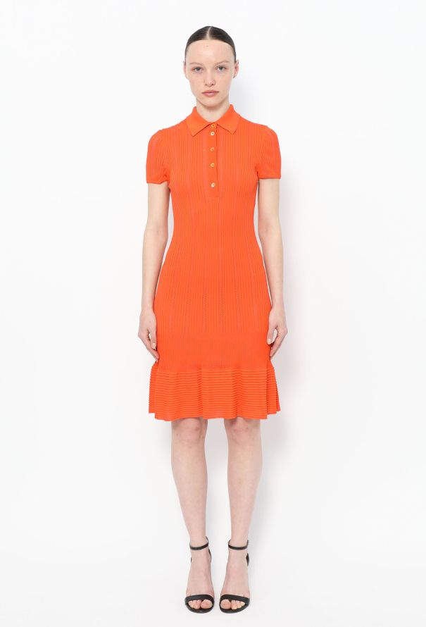 Alaïa 1992 Ribbed Polo Dress - 1