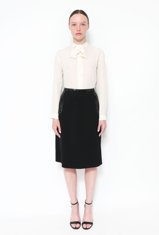 Chanel Sequin Trim Skirt Ensemble - 3